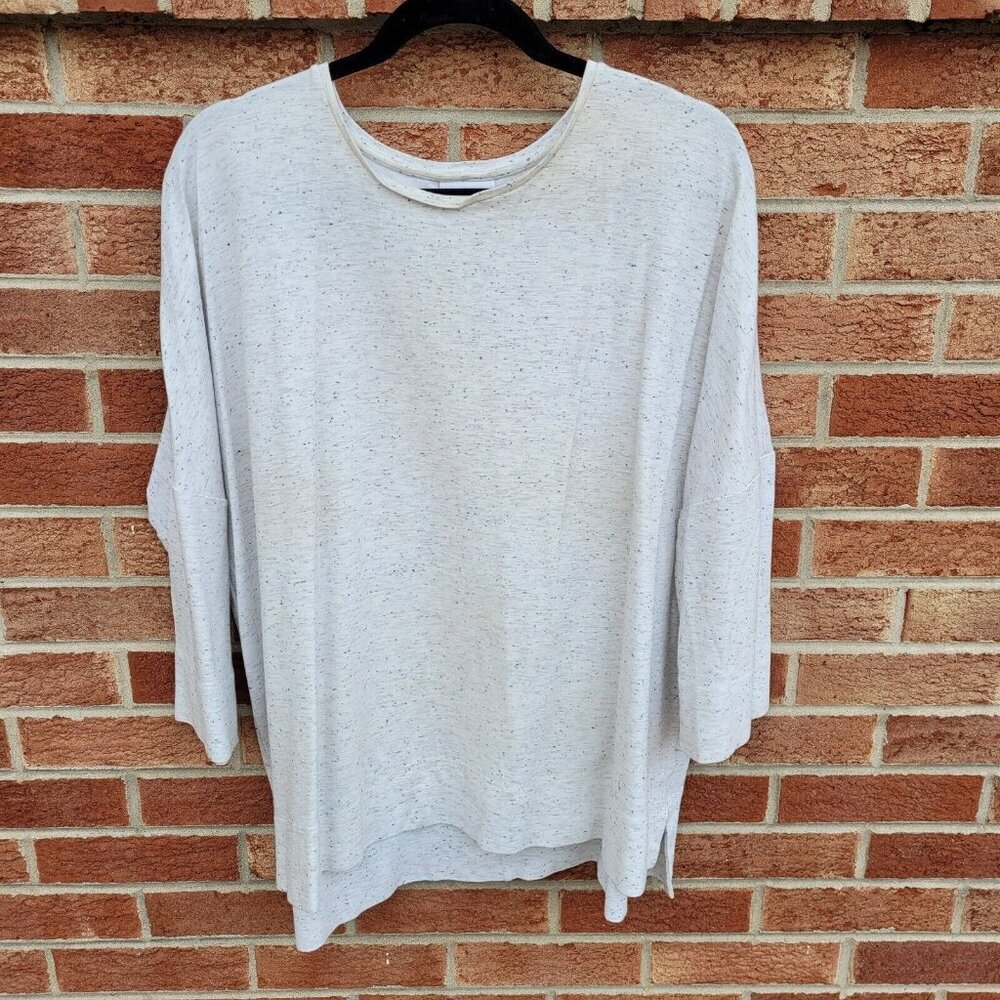 J. Jill Gray Oversized 3/4 Sleeve T-Shirt